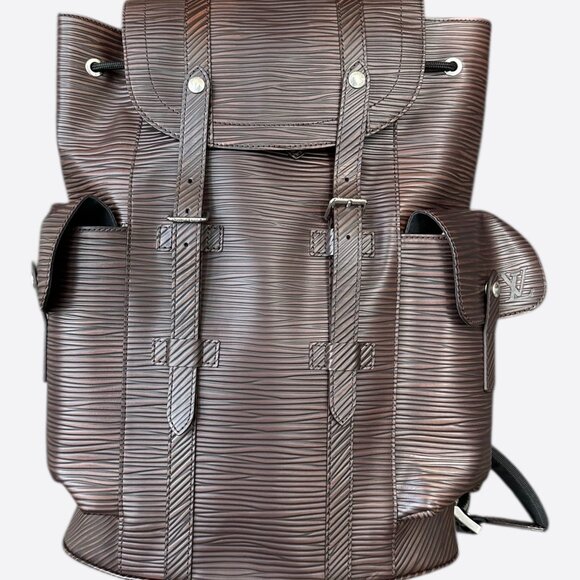 Louis Vuitton Brown EPI Christopher Backpack - Picture 1 of 7